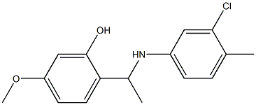 2-{1-[(3-chloro-4-methylphenyl)amino]ethyl}-5-methoxyphenol