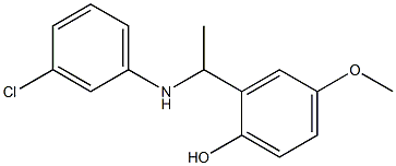 2-{1-[(3-chlorophenyl)amino]ethyl}-4-methoxyphenol