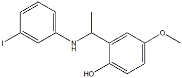 2-{1-[(3-iodophenyl)amino]ethyl}-4-methoxyphenol Struktur