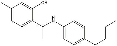 2-{1-[(4-butylphenyl)amino]ethyl}-5-methylphenol Structure