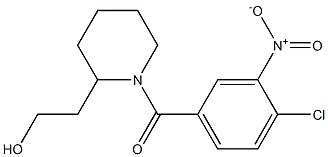 2-{1-[(4-chloro-3-nitrophenyl)carbonyl]piperidin-2-yl}ethan-1-ol Structure