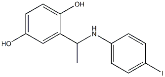 2-{1-[(4-iodophenyl)amino]ethyl}benzene-1,4-diol Struktur