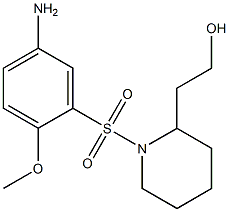 2-{1-[(5-amino-2-methoxybenzene)sulfonyl]piperidin-2-yl}ethan-1-ol,,结构式