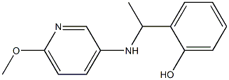 2-{1-[(6-methoxypyridin-3-yl)amino]ethyl}phenol,,结构式