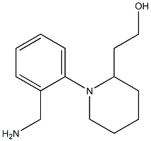 2-{1-[2-(aminomethyl)phenyl]piperidin-2-yl}ethan-1-ol Struktur