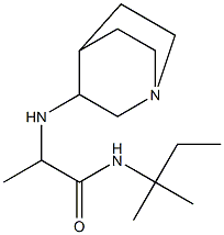 2-{1-azabicyclo[2.2.2]octan-3-ylamino}-N-(2-methylbutan-2-yl)propanamide|
