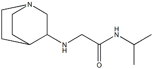 2-{1-azabicyclo[2.2.2]octan-3-ylamino}-N-(propan-2-yl)acetamide Structure