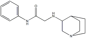 2-{1-azabicyclo[2.2.2]octan-3-ylamino}-N-phenylacetamide 结构式