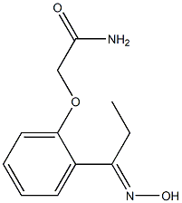 2-{2-[(1E)-N-hydroxypropanimidoyl]phenoxy}acetamide,,结构式