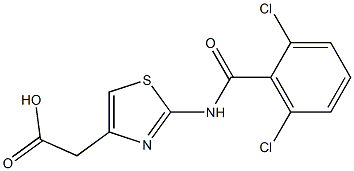  2-{2-[(2,6-dichlorobenzene)amido]-1,3-thiazol-4-yl}acetic acid