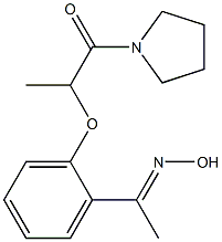 2-{2-[1-(hydroxyimino)ethyl]phenoxy}-1-(pyrrolidin-1-yl)propan-1-one