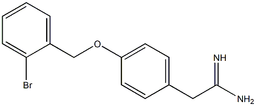 2-{4-[(2-bromobenzyl)oxy]phenyl}ethanimidamide Structure