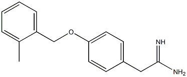 2-{4-[(2-methylbenzyl)oxy]phenyl}ethanimidamide Structure