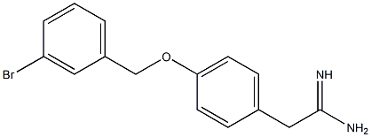 2-{4-[(3-bromobenzyl)oxy]phenyl}ethanimidamide 化学構造式