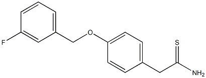 2-{4-[(3-fluorobenzyl)oxy]phenyl}ethanethioamide Structure