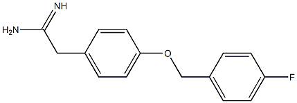 2-{4-[(4-fluorobenzyl)oxy]phenyl}ethanimidamide Structure
