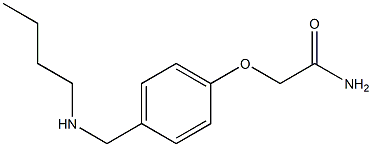 2-{4-[(butylamino)methyl]phenoxy}acetamide 化学構造式