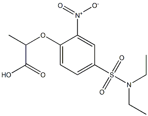 2-{4-[(diethylamino)sulfonyl]-2-nitrophenoxy}propanoic acid