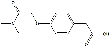 2-{4-[(dimethylcarbamoyl)methoxy]phenyl}acetic acid,,结构式