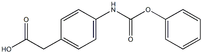 2-{4-[(phenoxycarbonyl)amino]phenyl}acetic acid,,结构式