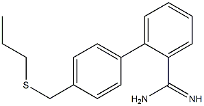  2-{4-[(propylsulfanyl)methyl]phenyl}benzene-1-carboximidamide