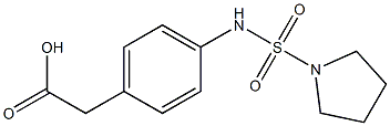 2-{4-[(pyrrolidine-1-sulfonyl)amino]phenyl}acetic acid|