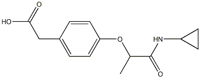 2-{4-[1-(cyclopropylcarbamoyl)ethoxy]phenyl}acetic acid