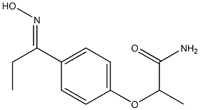 2-{4-[1-(hydroxyimino)propyl]phenoxy}propanamide|