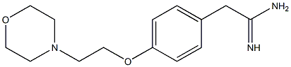 2-{4-[2-(morpholin-4-yl)ethoxy]phenyl}ethanimidamide Structure