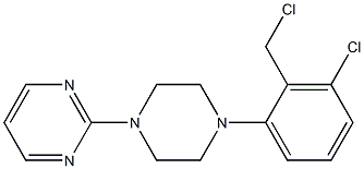 2-{4-[3-chloro-2-(chloromethyl)phenyl]piperazin-1-yl}pyrimidine Structure
