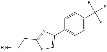 2-{4-[4-(trifluoromethyl)phenyl]-1,3-thiazol-2-yl}ethanamine Struktur