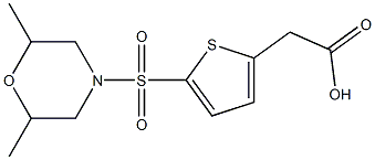 2-{5-[(2,6-dimethylmorpholine-4-)sulfonyl]thiophen-2-yl}acetic acid