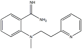 2-{methyl[2-(pyridin-2-yl)ethyl]amino}benzene-1-carboximidamide,,结构式