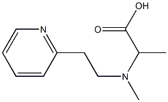 2-{methyl[2-(pyridin-2-yl)ethyl]amino}propanoic acid Structure