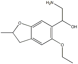 2-amino-1-(5-ethoxy-2-methyl-2,3-dihydro-1-benzofuran-6-yl)ethan-1-ol Struktur