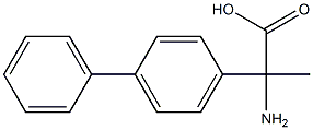 2-amino-2-(1,1'-biphenyl-4-yl)propanoic acid,,结构式
