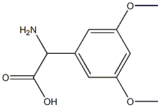 2-amino-2-(3,5-dimethoxyphenyl)acetic acid Structure