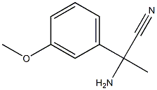 2-amino-2-(3-methoxyphenyl)propanenitrile 化学構造式