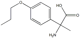 2-amino-2-(4-propoxyphenyl)propanoic acid 化学構造式