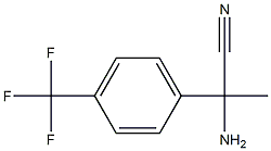 2-amino-2-[4-(trifluoromethyl)phenyl]propanenitrile 化学構造式