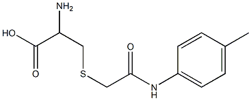 2-amino-3-({2-[(4-methylphenyl)amino]-2-oxoethyl}thio)propanoic acid Structure