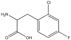 2-amino-3-(2-chloro-4-fluorophenyl)propanoic acid 结构式