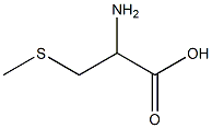 2-amino-3-(methylthio)propanoic acid 化学構造式