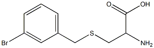 2-amino-3-[(3-bromobenzyl)thio]propanoic acid 结构式