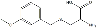 2-amino-3-[(3-methoxybenzyl)thio]propanoic acid 结构式