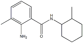2-amino-3-methyl-N-(2-methylcyclohexyl)benzamide 结构式