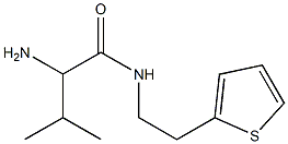 2-amino-3-methyl-N-(2-thien-2-ylethyl)butanamide Struktur