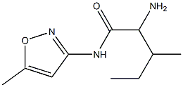 2-amino-3-methyl-N-(5-methylisoxazol-3-yl)pentanamide Structure
