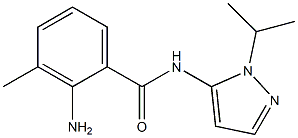 2-amino-3-methyl-N-[1-(propan-2-yl)-1H-pyrazol-5-yl]benzamide Structure