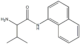 2-amino-3-methyl-N-1-naphthylbutanamide 化学構造式